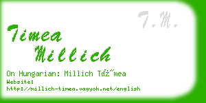 timea millich business card